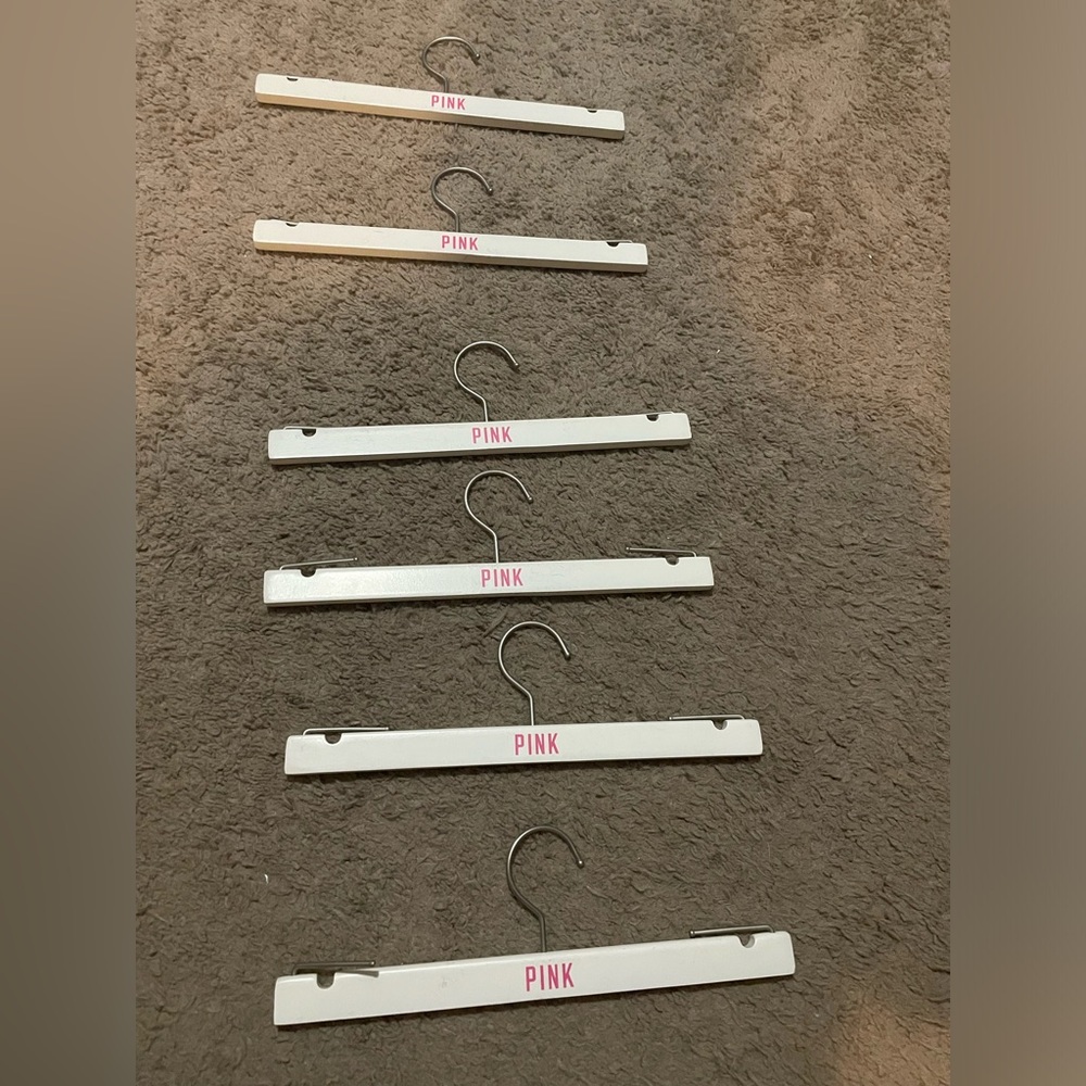 Set of 6 Victoria’s Secret Pink Hangers